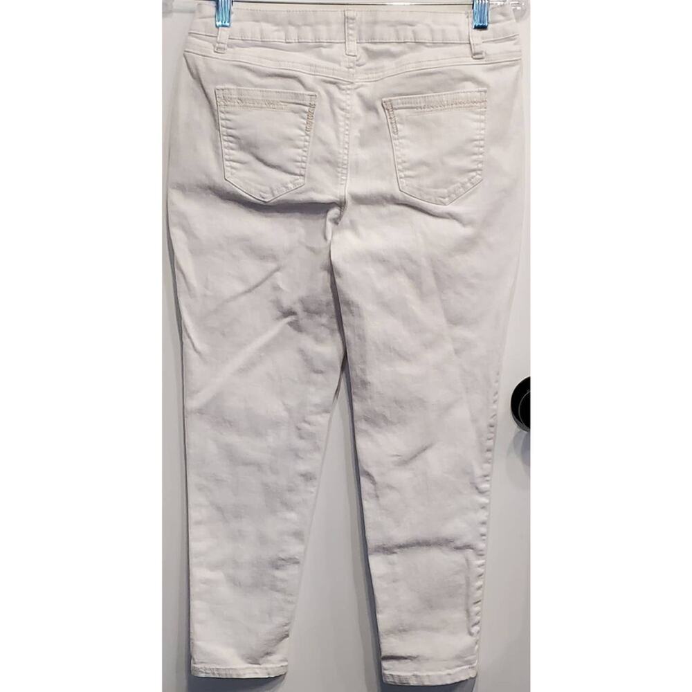 Cato Premium Women's White Cropped Capri Spring Time Jeans Size 4 - Picture 4 of 7
